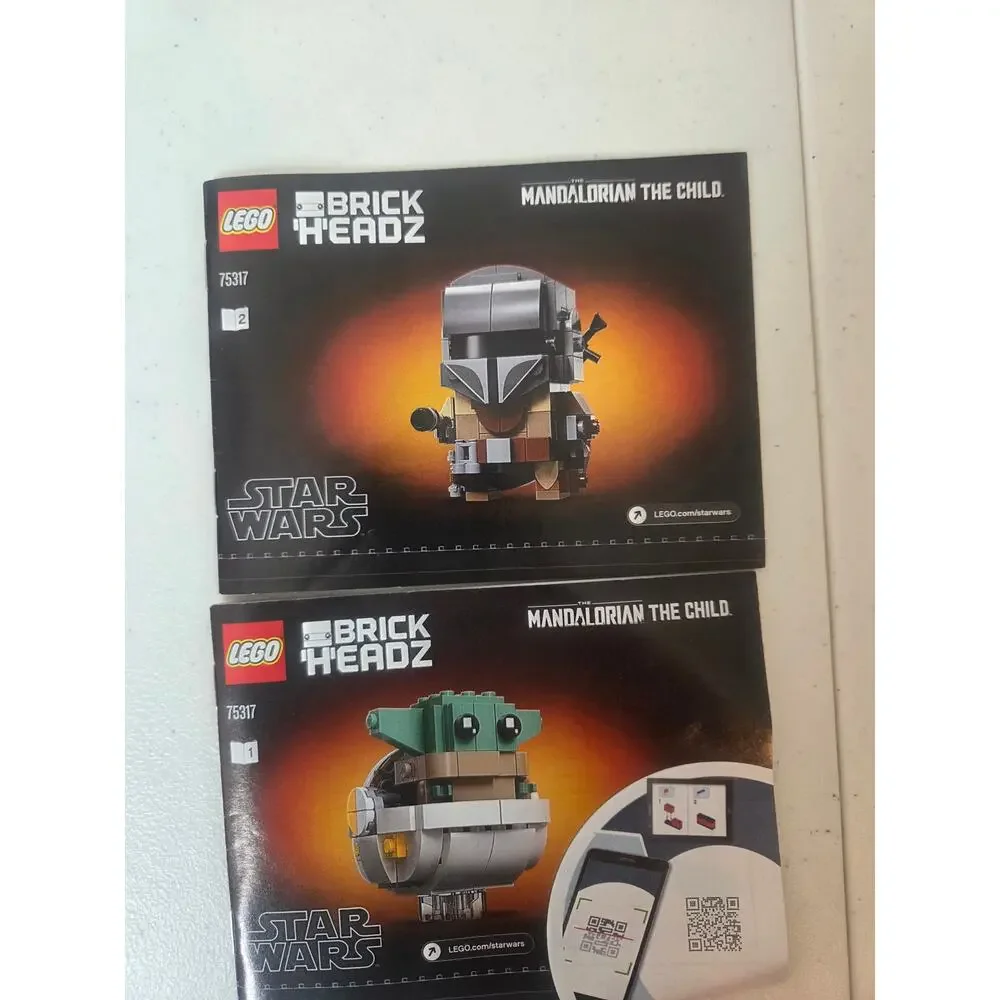 Lego BrickHeadz Star Wars The Mandalorian & The Child Set 75317 Complete